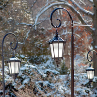 Lanterns in a snow